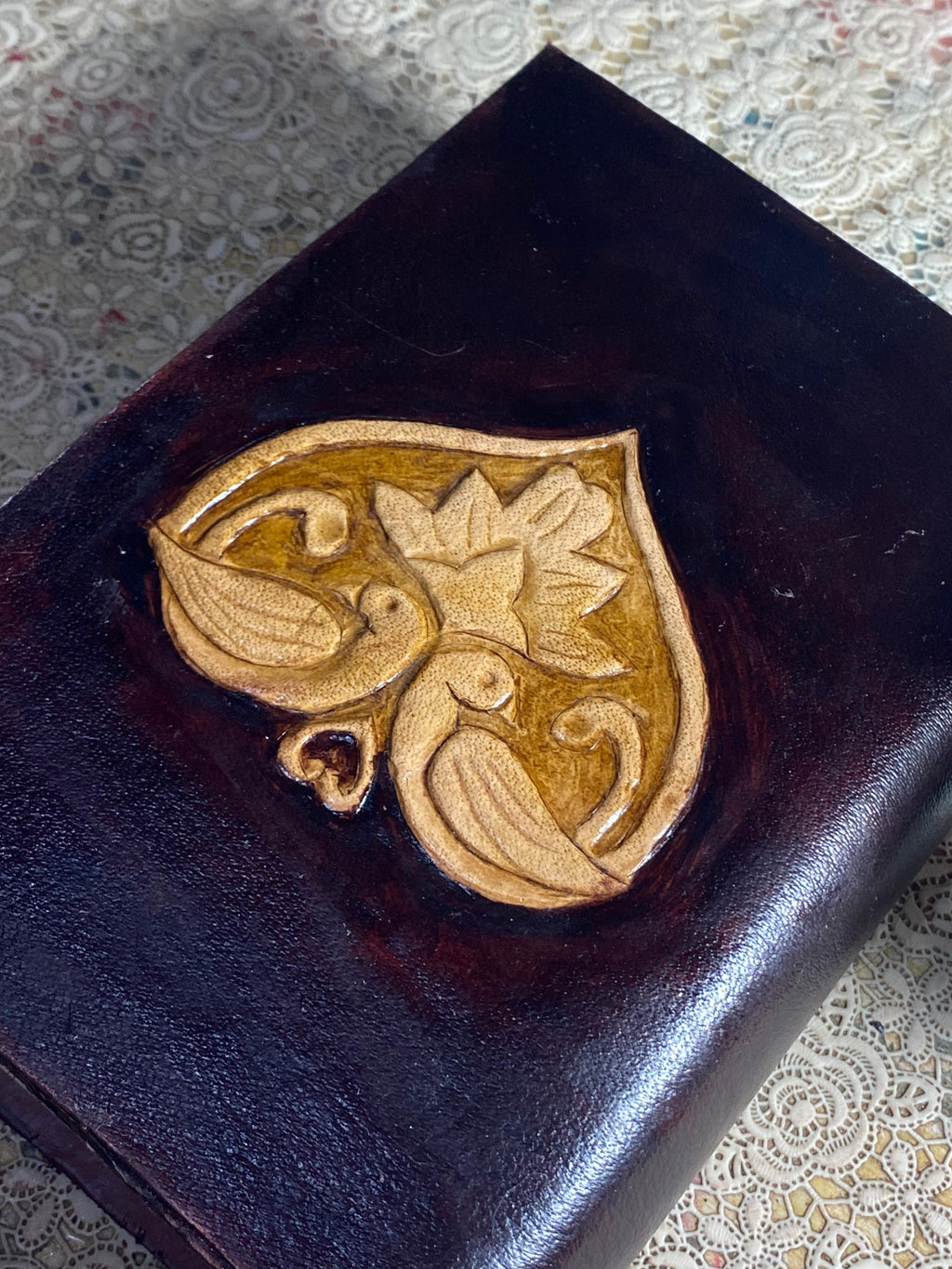 Leather carving (Moshaf cover )