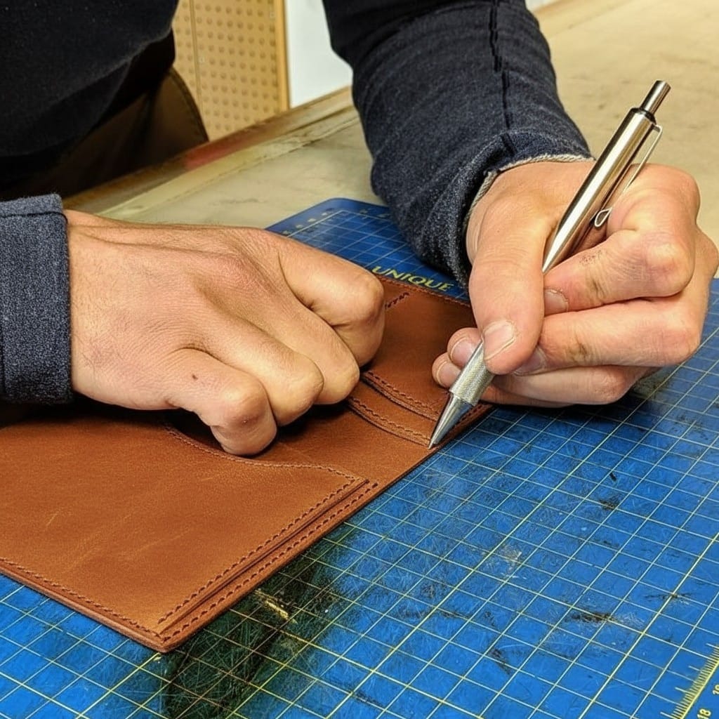 Leather card holder
