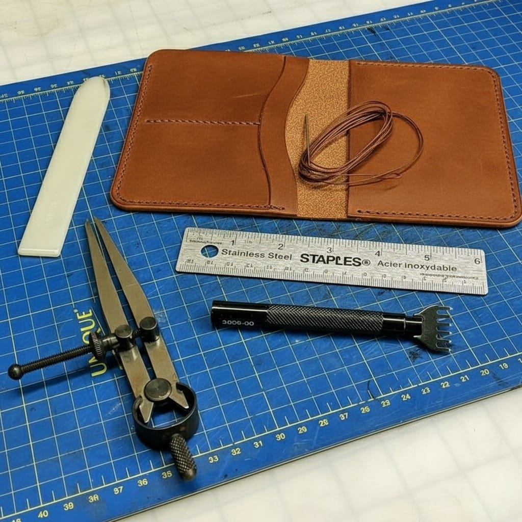 Leather card holder