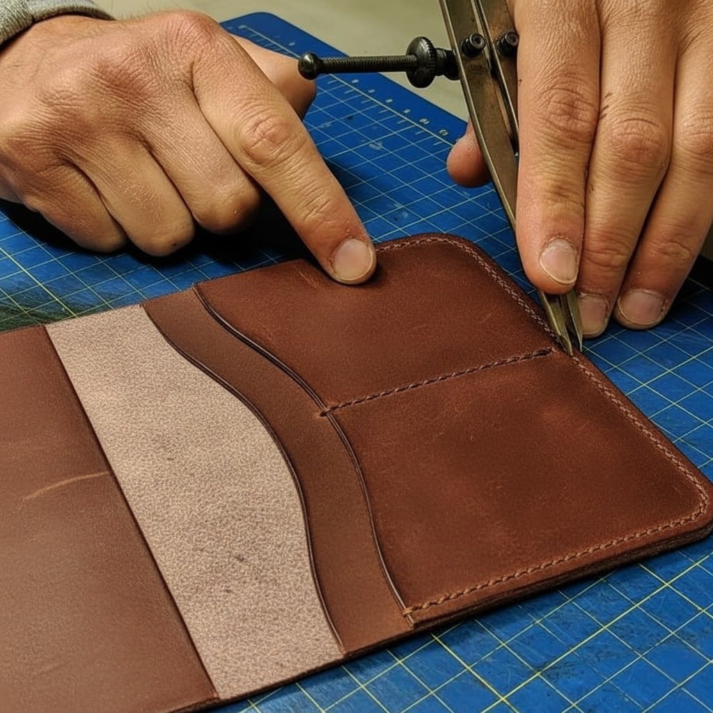Leather card holder