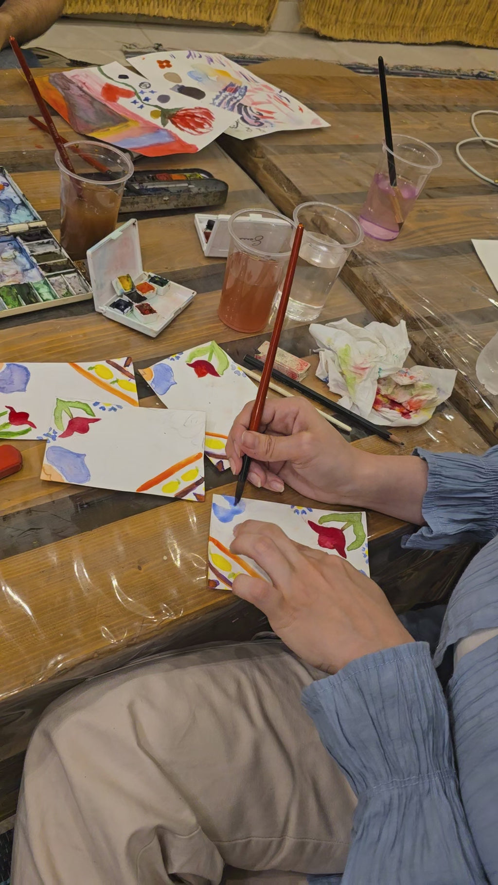 Water coloring