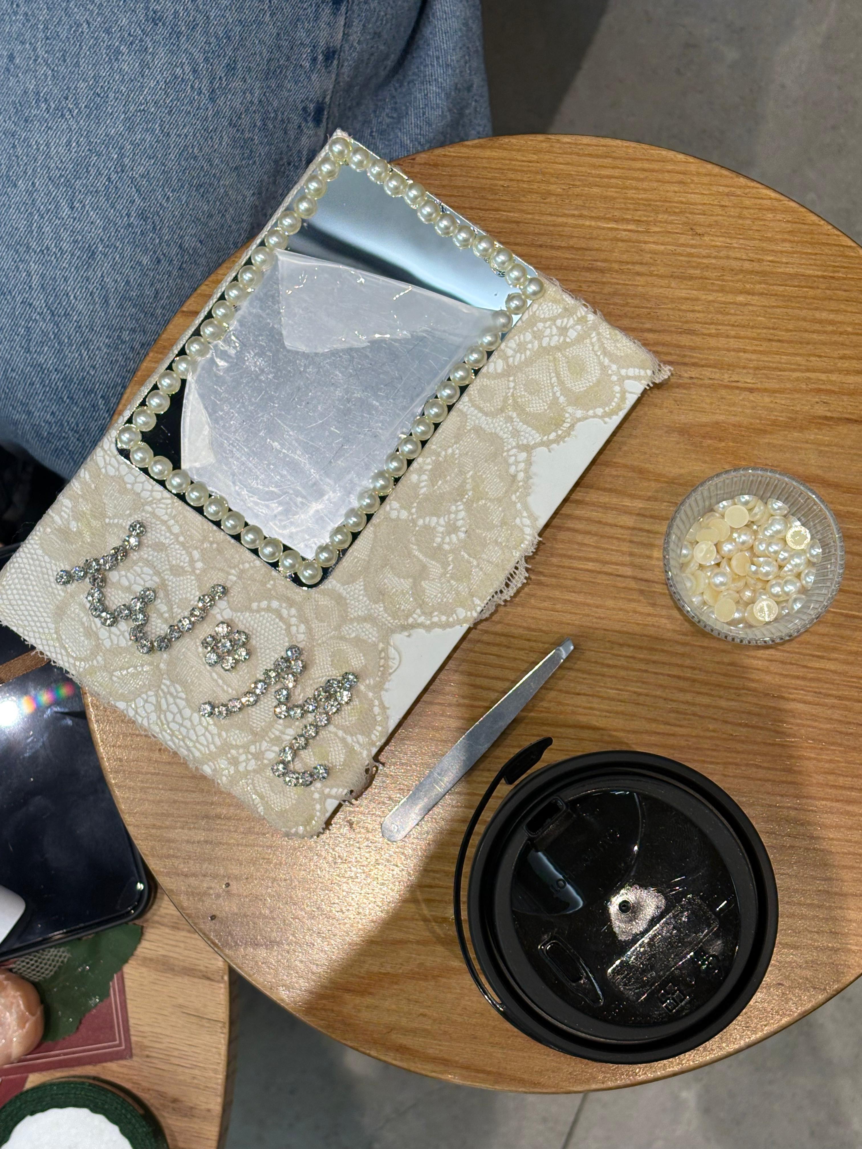 Mirror notebook decoration