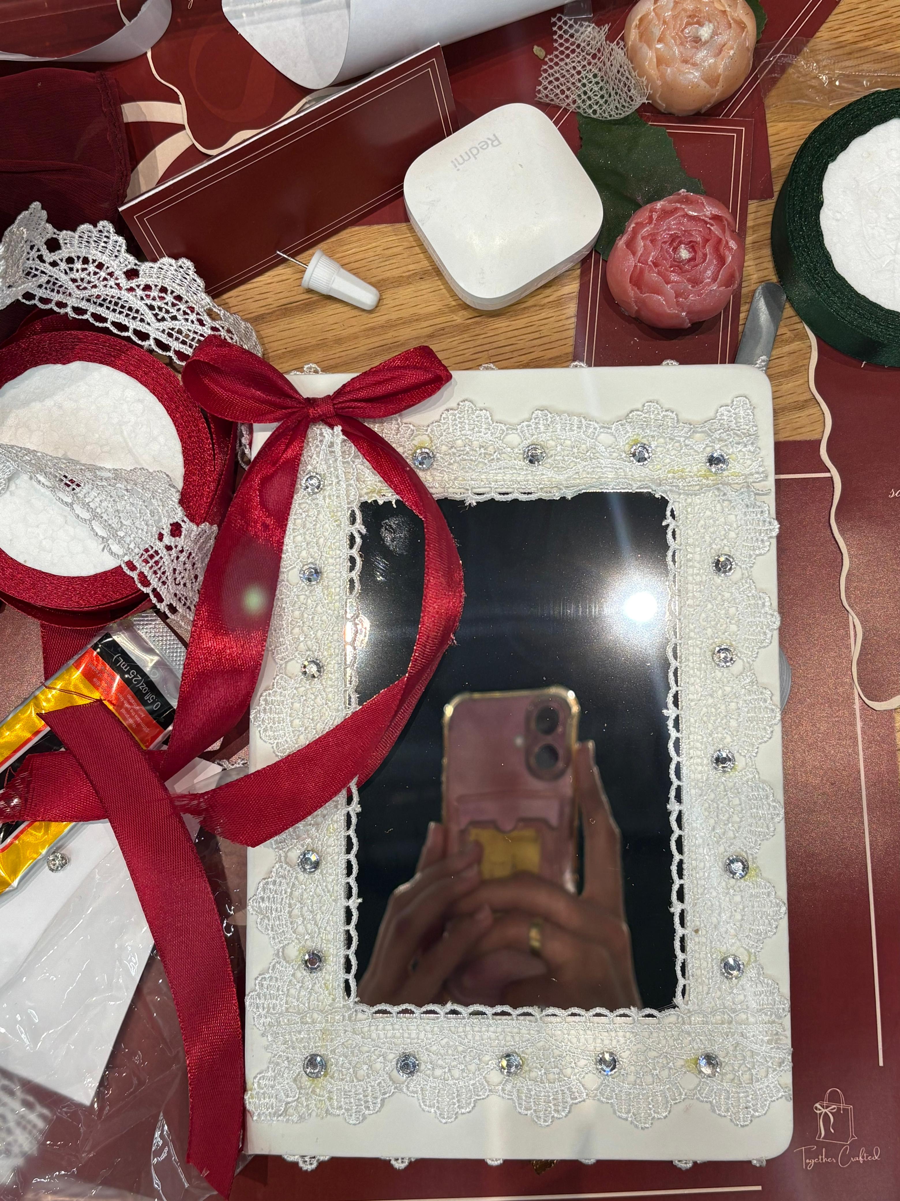 Mirror notebook decoration