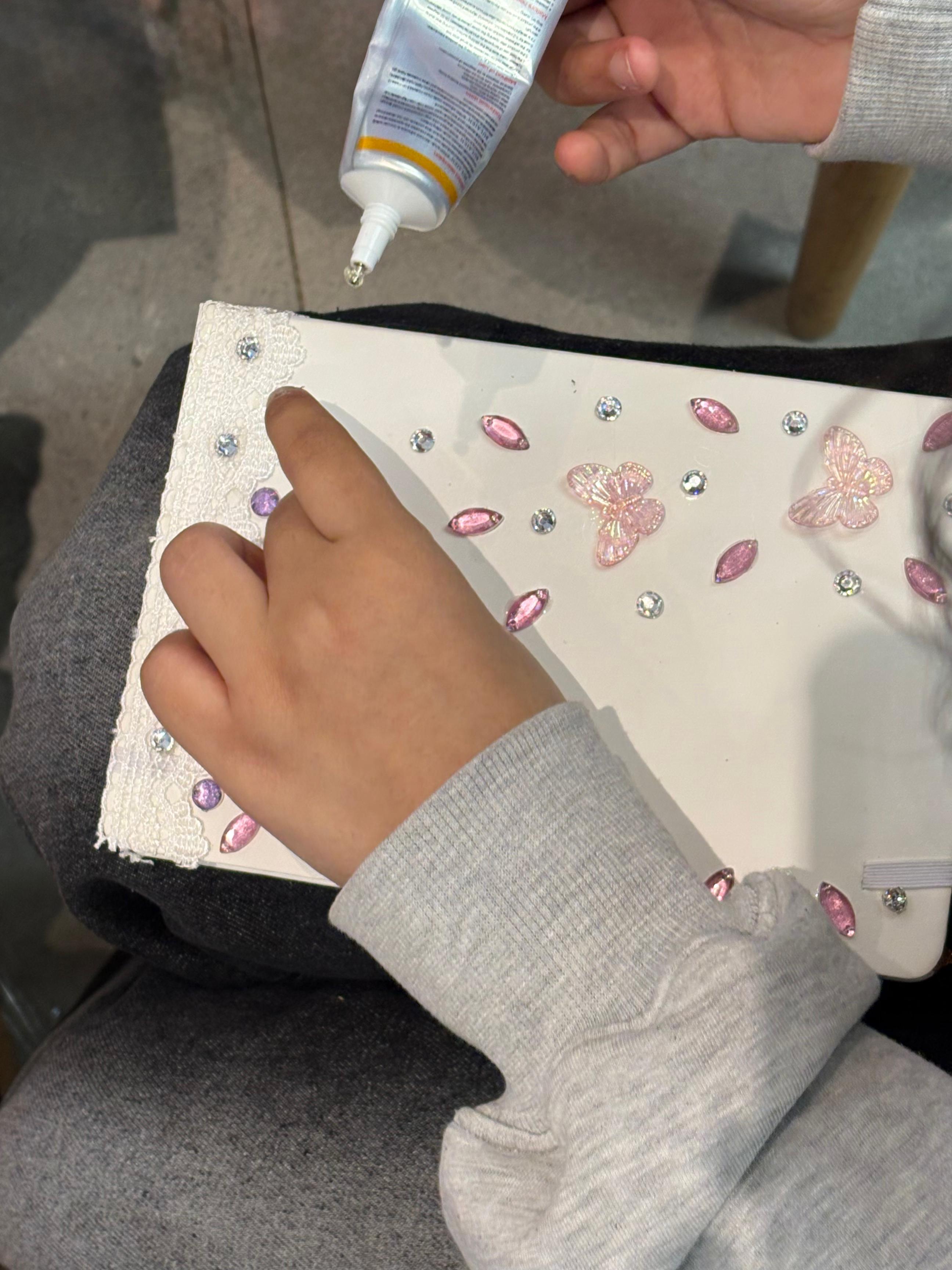 Mirror notebook decoration